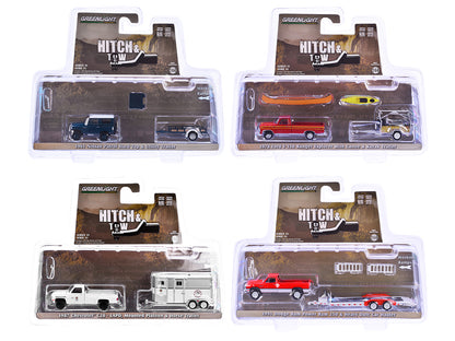 "Hitch & Tow" Set of 4 pieces Series 31 1/64 Diecast Model Cars by Greenlight