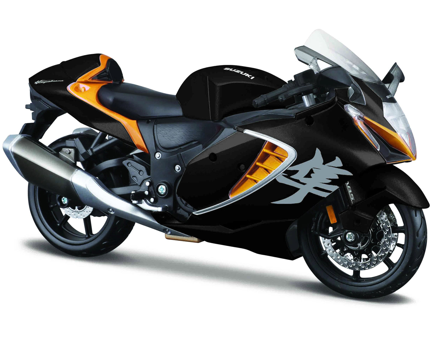 2022 Suzuki Hayabusa Black Metallic 1/12 Diecast Motorcycle Model by Maisto