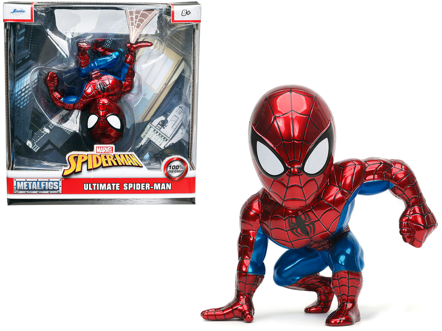 Ultimate Spider-Man 5" Diecast Figure "Marvel's Spider-Man" "Metalfigs" Series by Jada