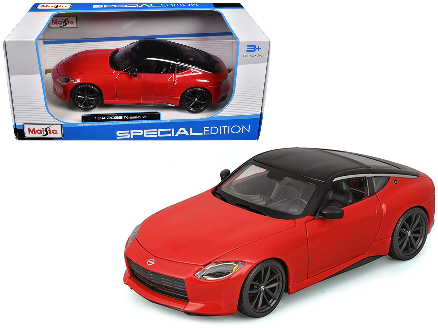 2023 Nissan Z Red with Black Top "Special Edition" Series 1/24 Diecast Model Car by Maisto