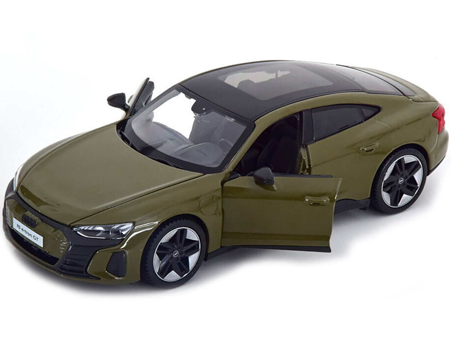 2022 Audi RS e-Tron GT Dark Green with Black Top and Sunroof "Special Edition" Series 1/25 Diecast Model Car by Maisto