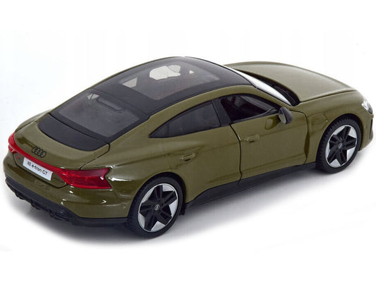 2022 Audi RS e-Tron GT Dark Green with Black Top and Sunroof "Special Edition" Series 1/25 Diecast Model Car by Maisto