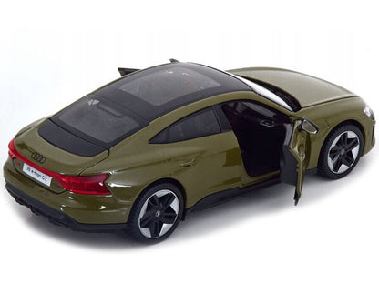 2022 Audi RS e-Tron GT Dark Green with Black Top and Sunroof "Special Edition" Series 1/25 Diecast Model Car by Maisto