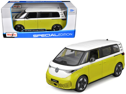 2023 Volkswagen ID. Buzz Van Yellow and White "Special Edition" Series 1/24 Diecast Model Car by Maisto