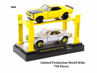 "Auto Lifts" Set of 6 pieces Series 27 Limited Edition to 4750 pieces Worldwide 1/64 Diecast Model Cars by M2 Machines