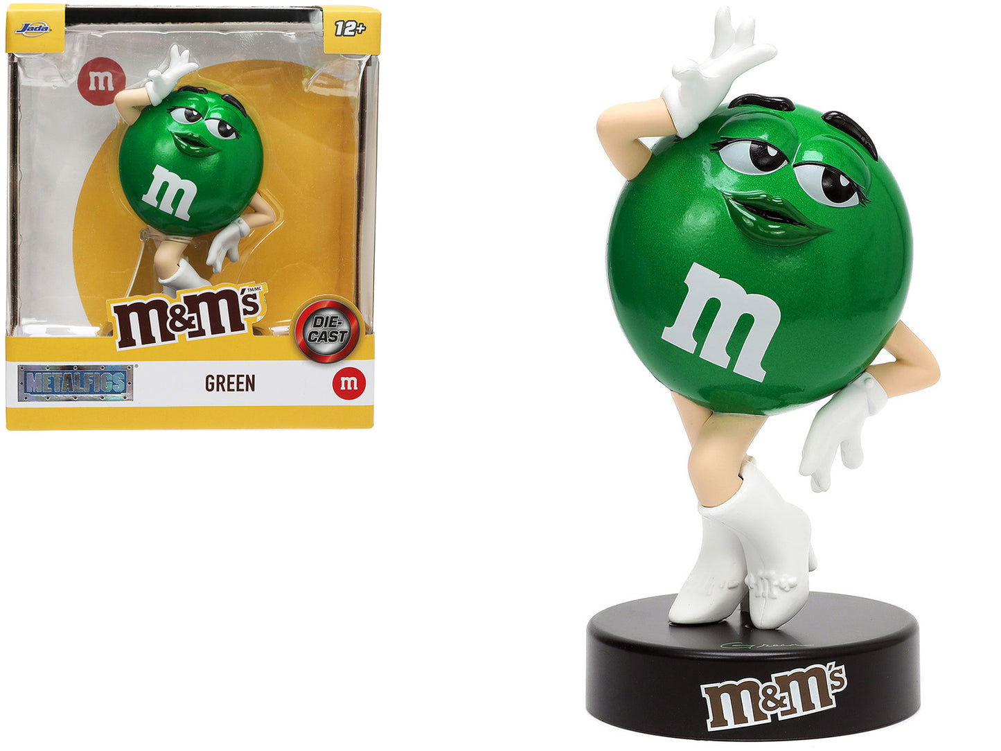 Green M&M's 5.25" Diecast Figurine "Metalfigs" Series by Jada