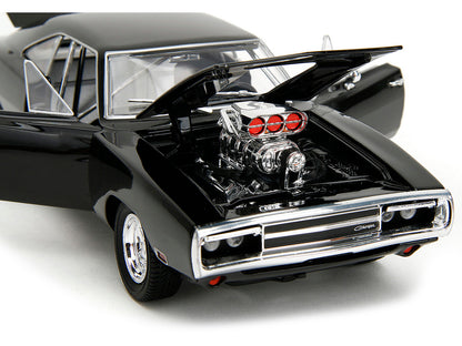 Dom's Dodge Charger R/T Black "Fast & Furious" (2009) Movie "TrueSpec" Series 1/24 Diecast Model Car by Jada