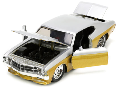 1970 Chevrolet Chevelle SS Gold and Silver Metallic "Bigtime Muscle" 1/24 Diecast Model Car by Jada