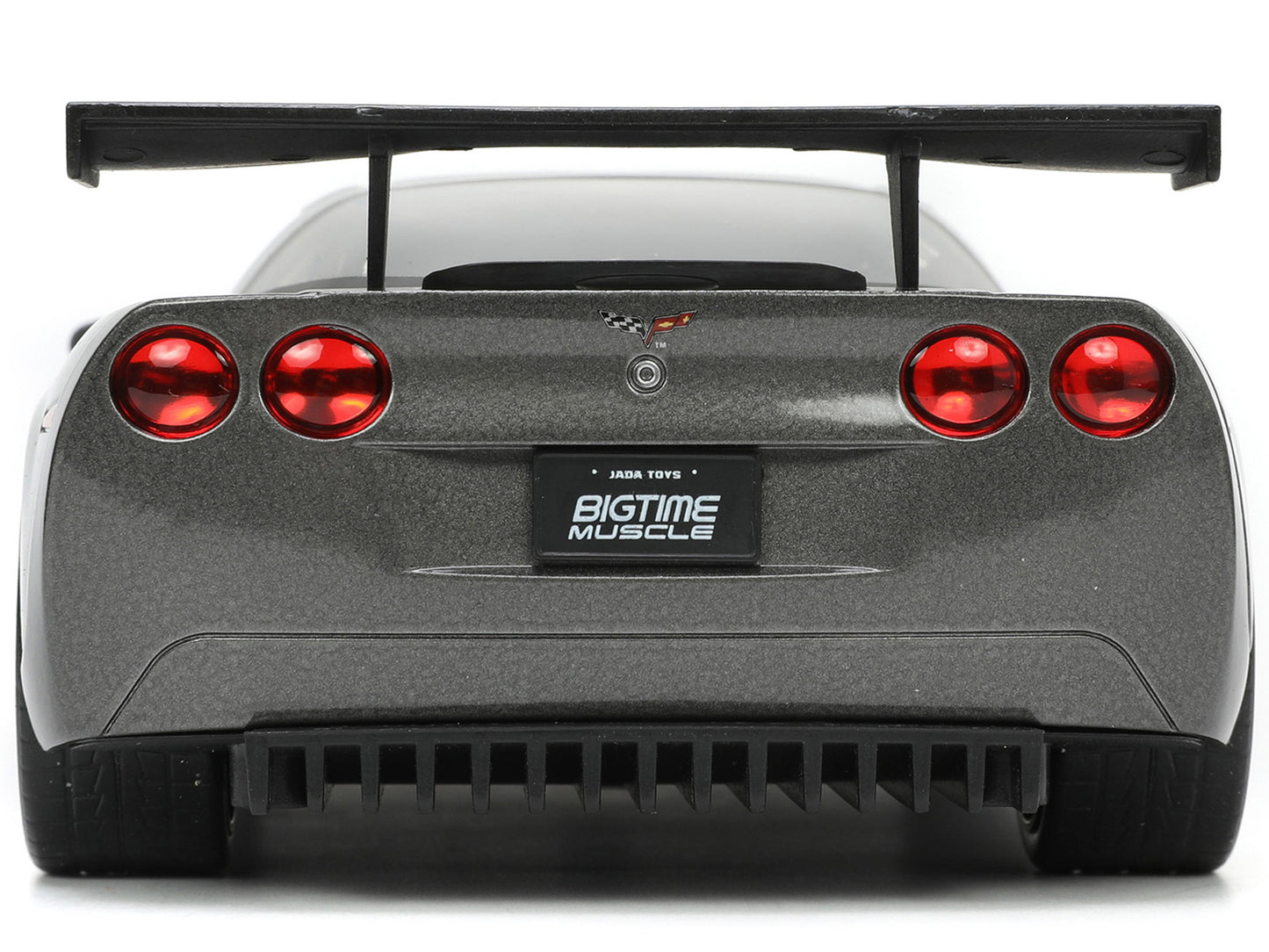 2005 Chevrolet Corvette C6-R Dark Gray Metallic "Corvette Racing" "Bigtime Muscle" Series 1/24 Diecast Model Car by Jada