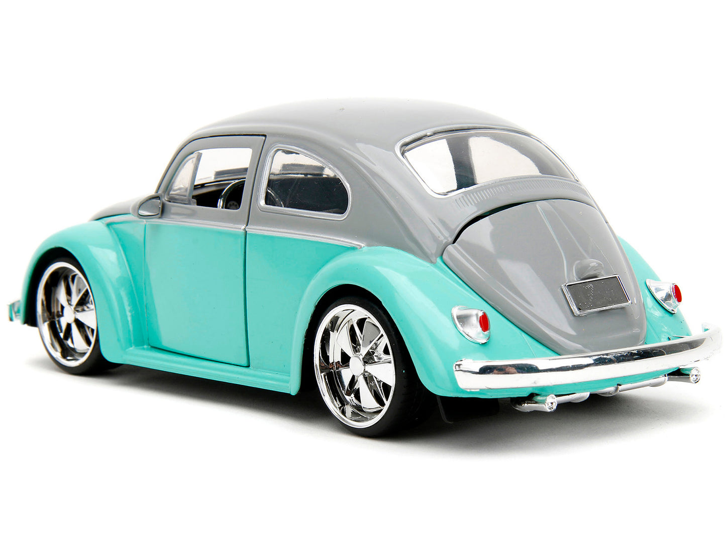 1959 Volkswagen Beetle Gray and Light Blue "Punch Buggy" Series 1/24 Diecast Model Car by Jada