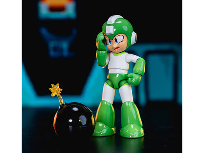 Hyper Bomb 4.5" Moveable Figure with Accessories and Alternate Head and Hands "Mega Man" (1987) Video Game Model by Jada