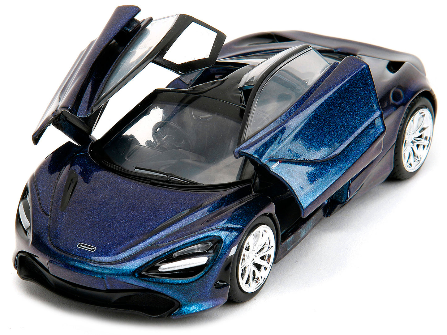 McLaren 720S Blue Metallic with Black Top "Pink Slips" Series 1/32 Diecast Model Car by Jada