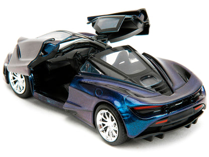 McLaren 720S Blue Metallic with Black Top "Pink Slips" Series 1/32 Diecast Model Car by Jada