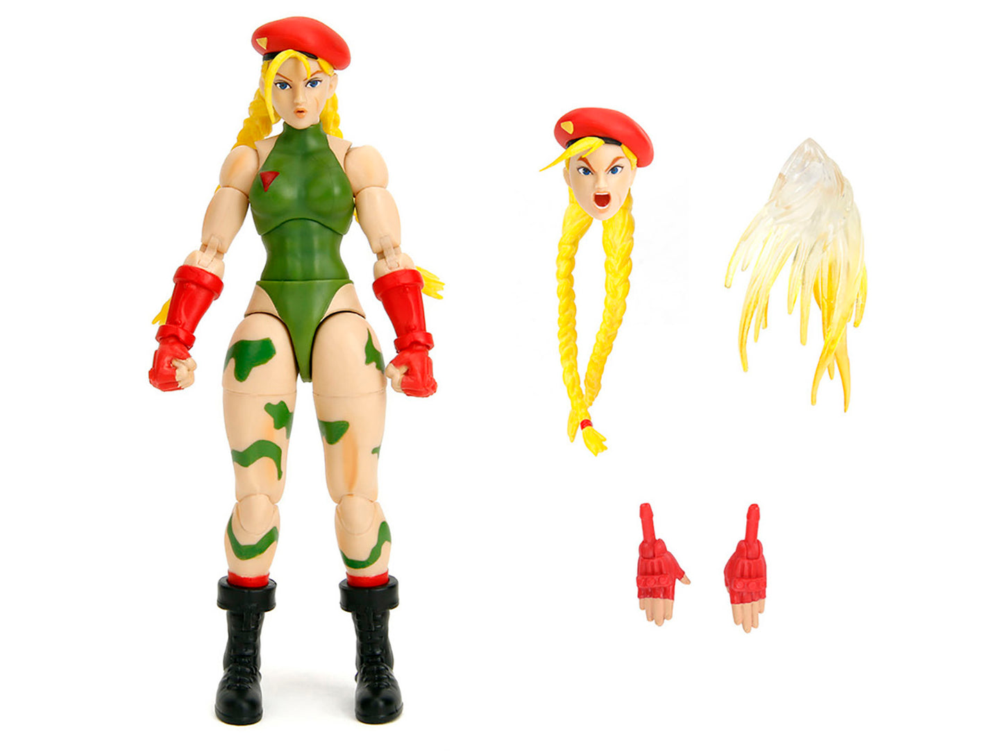 Cammy 6" Moveable Figure with Accessories and Alternate Head and Hands "Ultra Street Fighter II: The Final Challengers" (2017) Video Game Model by Jada