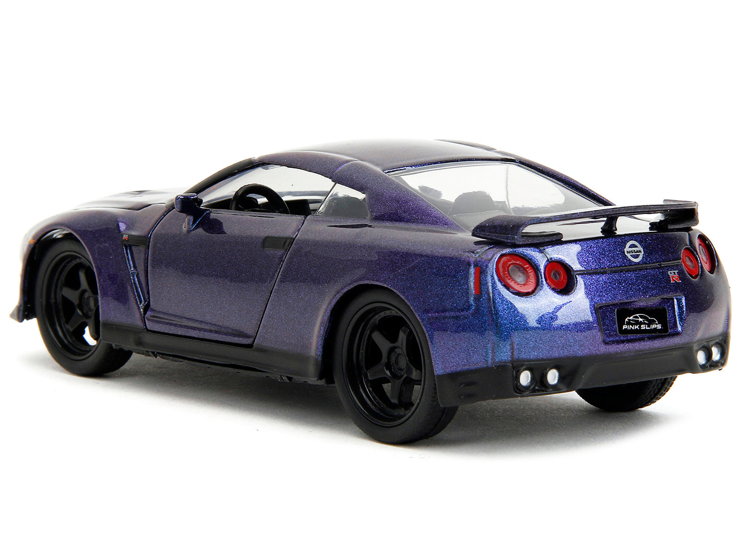 2009 Nissan GT-R (R35) Purple Metallic "Pink Slips" Series 1/32 Diecast Model Car by Jada