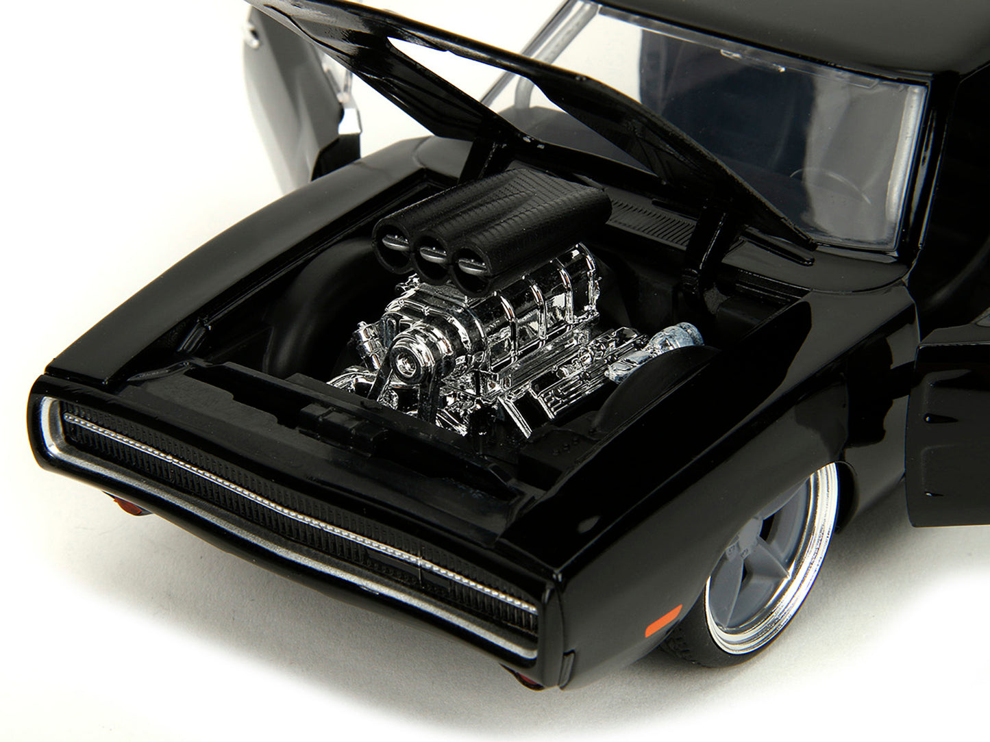 1970 Dodge Charger R/T Black "Fast X" (2023) Movie "Fast & Furious" Series 1/24 Diecast Model Car by Jada