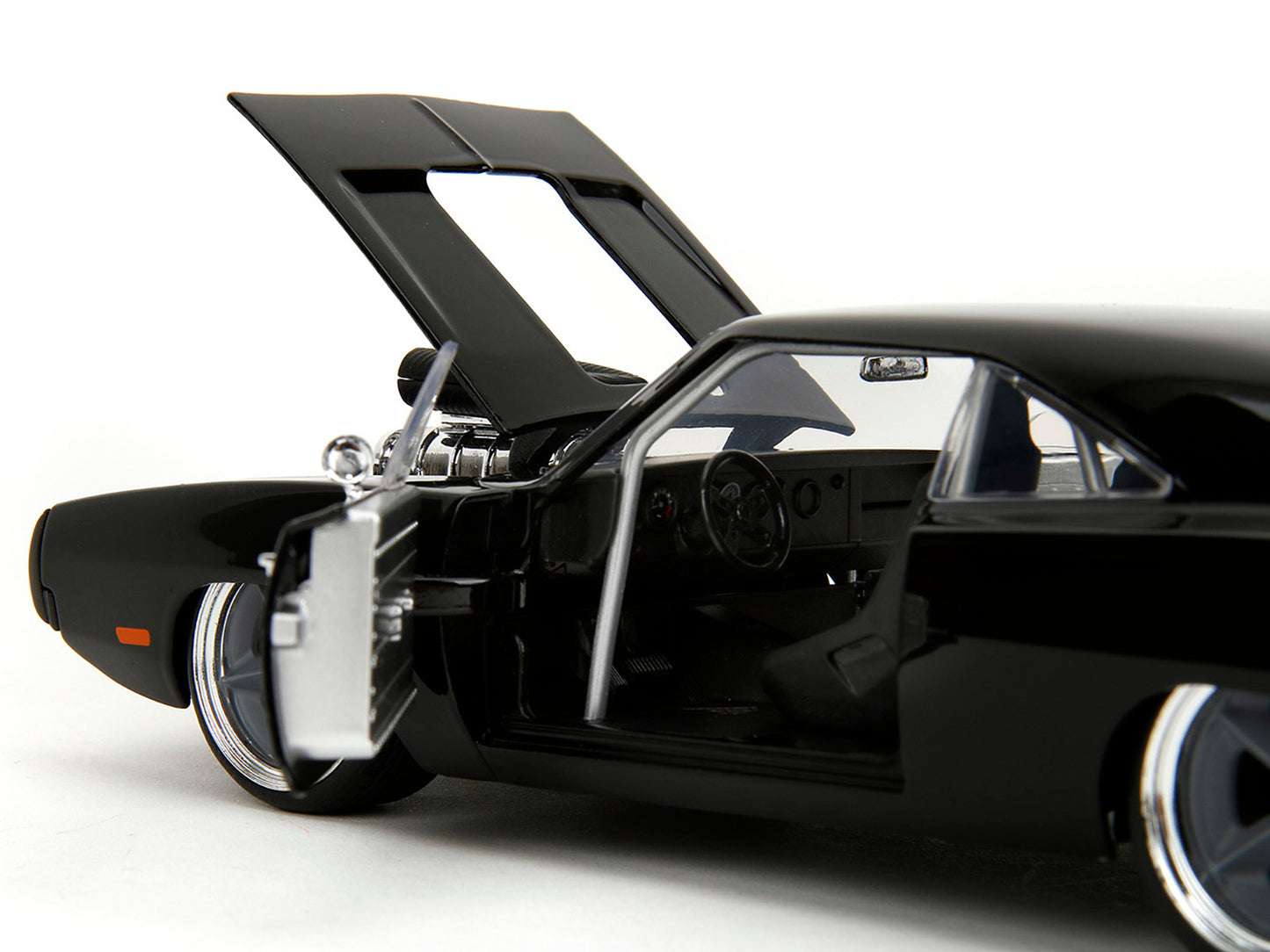 1970 Dodge Charger R/T Black "Fast X" (2023) Movie "Fast & Furious" Series 1/24 Diecast Model Car by Jada