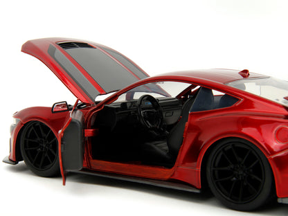 2024 Ford Mustang Dark House Candy Red with Gray Hood "Bigtime Muscle" Series 1/24 Diecast Model Car by Jada