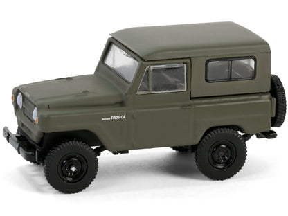 1962 Nissan Patrol Matt Olive Green "All Terrain" Series 16 1/64 Diecast Model Car by Greenlight