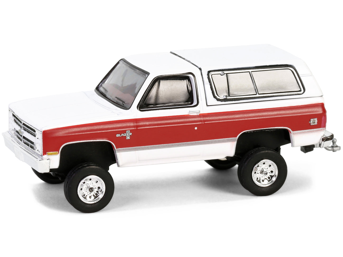 1984 Chevrolet K5 Blazer Silverado Frost White and Apple Red "All Terrain" Series 16 1/64 Diecast Model Car by Greenlight