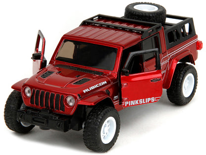 2020 Jeep Gladiator Pickup Truck Candy Red "Pink Slips" Series 1/32 Diecast Model Car by Jada