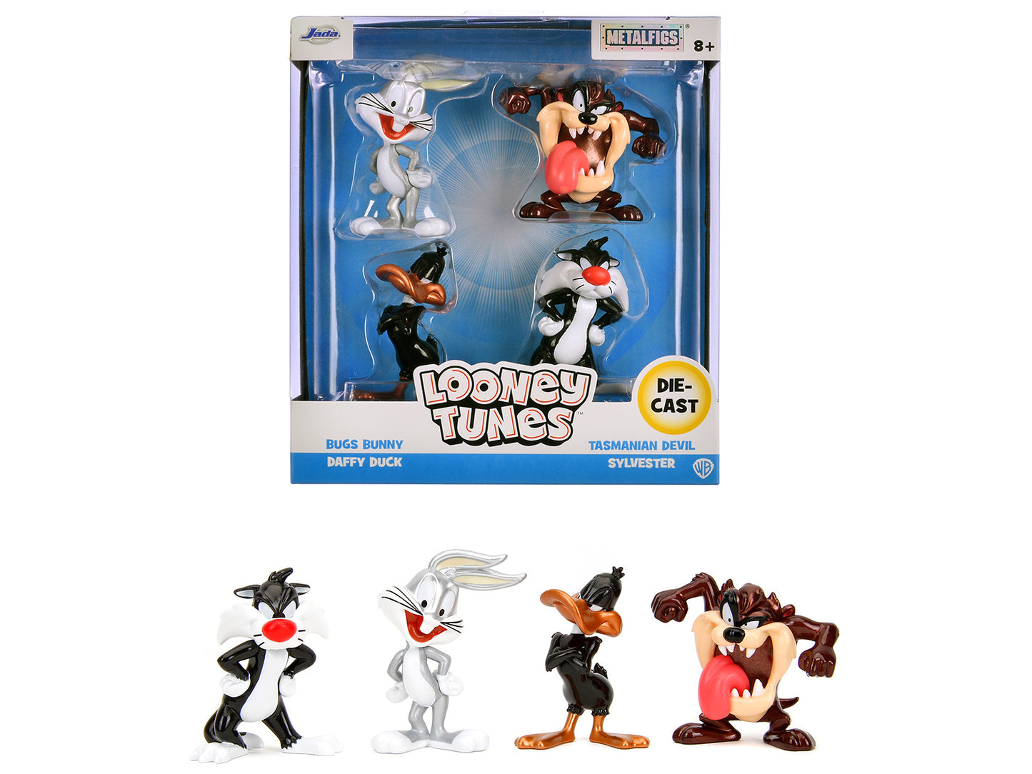 Set of 4 Diecast Figures "Looney Tunes" "Metalfigs" Series Diecast Models by Jada