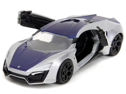 Lykan Hypersport Silver Metallic and Purple "Pink Slips" Series 1/32 Diecast Model Car by Jada