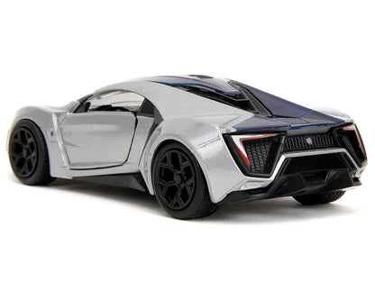 Lykan Hypersport Silver Metallic and Purple "Pink Slips" Series 1/32 Diecast Model Car by Jada