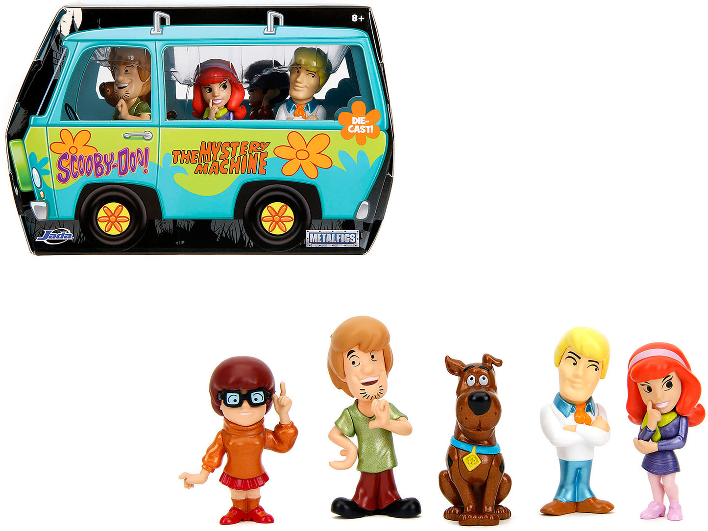 Set of 5 Diecast Figures "Scooby-Doo" TV Series "Metalfigs" Series Diecast Models by Jada