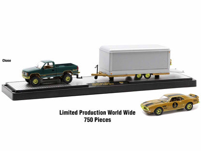 Auto Haulers Set of 3 Trucks Release 63 Limited Edition to 8400 pieces Worldwide 1/64 Diecast Models by M2 Machines