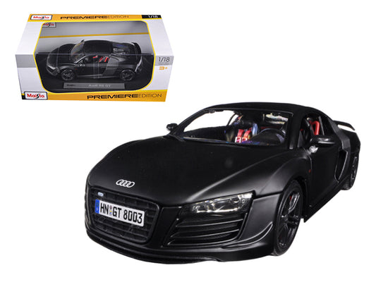 Audi R8 GT Matt Black 1/18 Diecast Model Car by Maisto