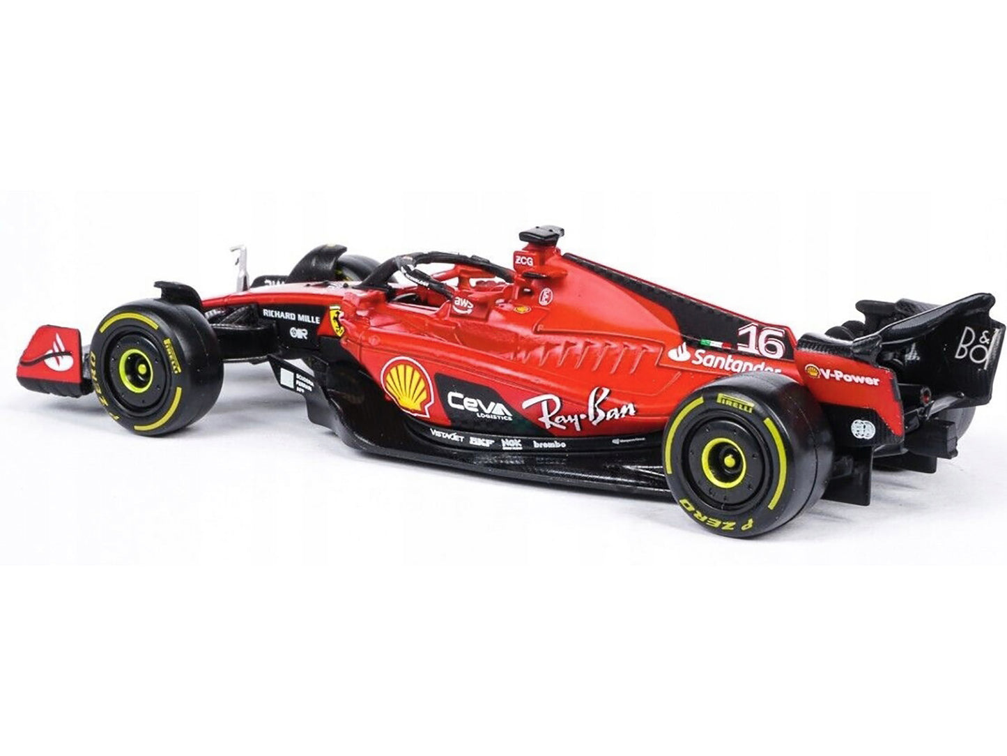 Ferrari SF-23 #16 Charles Leclerc "Formula One F1 World Championship" (2023) "Formula Racing" Series 1/43 Diecast Model Car by Bburago