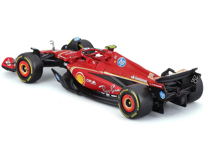 Ferrari SF-24 #55 Carlos Sainz "Formula One F1 World Championship" (2024) "Formula Racing" Series 1/43 Diecast Model Car by Bburago