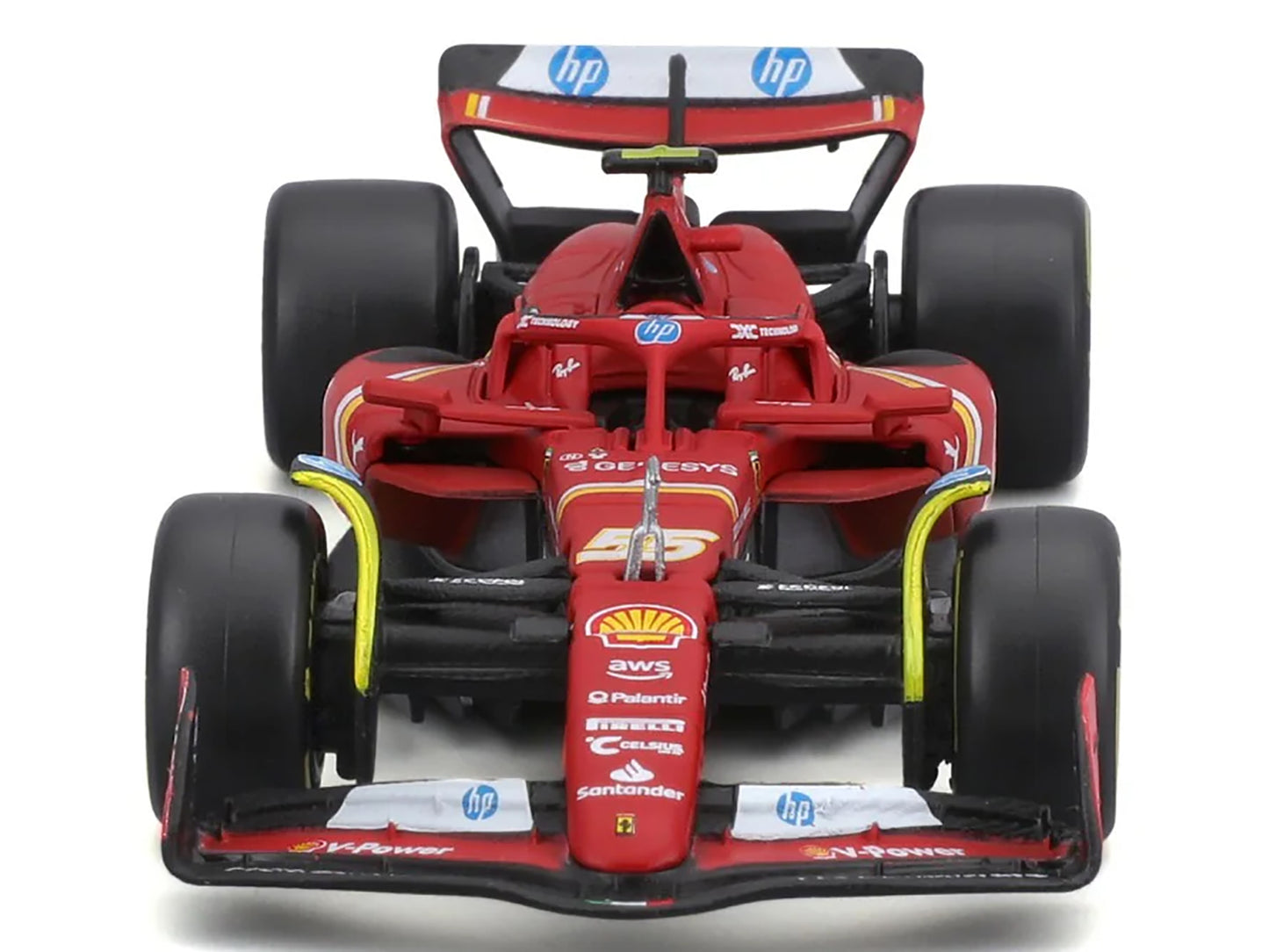 Ferrari SF-24 #55 Carlos Sainz "Formula One F1 World Championship" (2024) "Formula Racing" Series 1/43 Diecast Model Car by Bburago