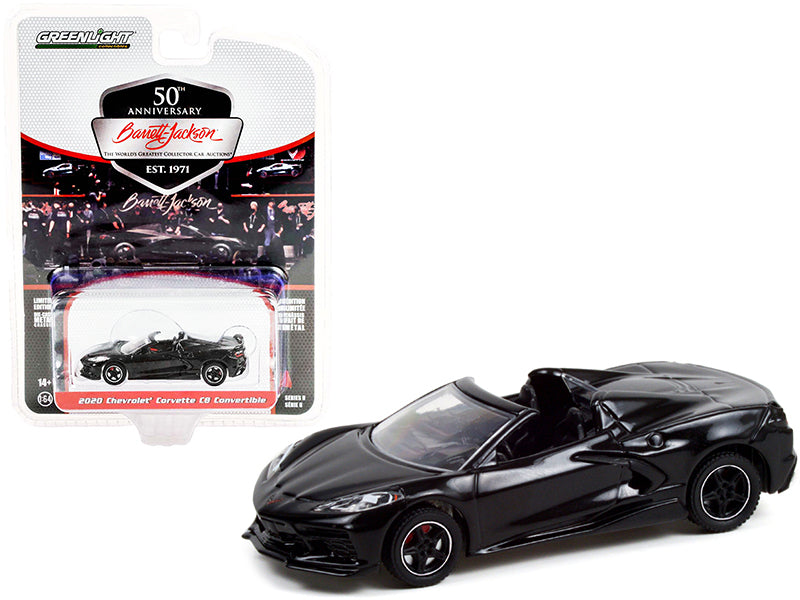 2020 Chevrolet Corvette C8 Stingray Convertible Black (Lot #3003) Barrett Jackson "Scottsdale Edition" Series 8 1/64 Diecast Model Car by Greenlight