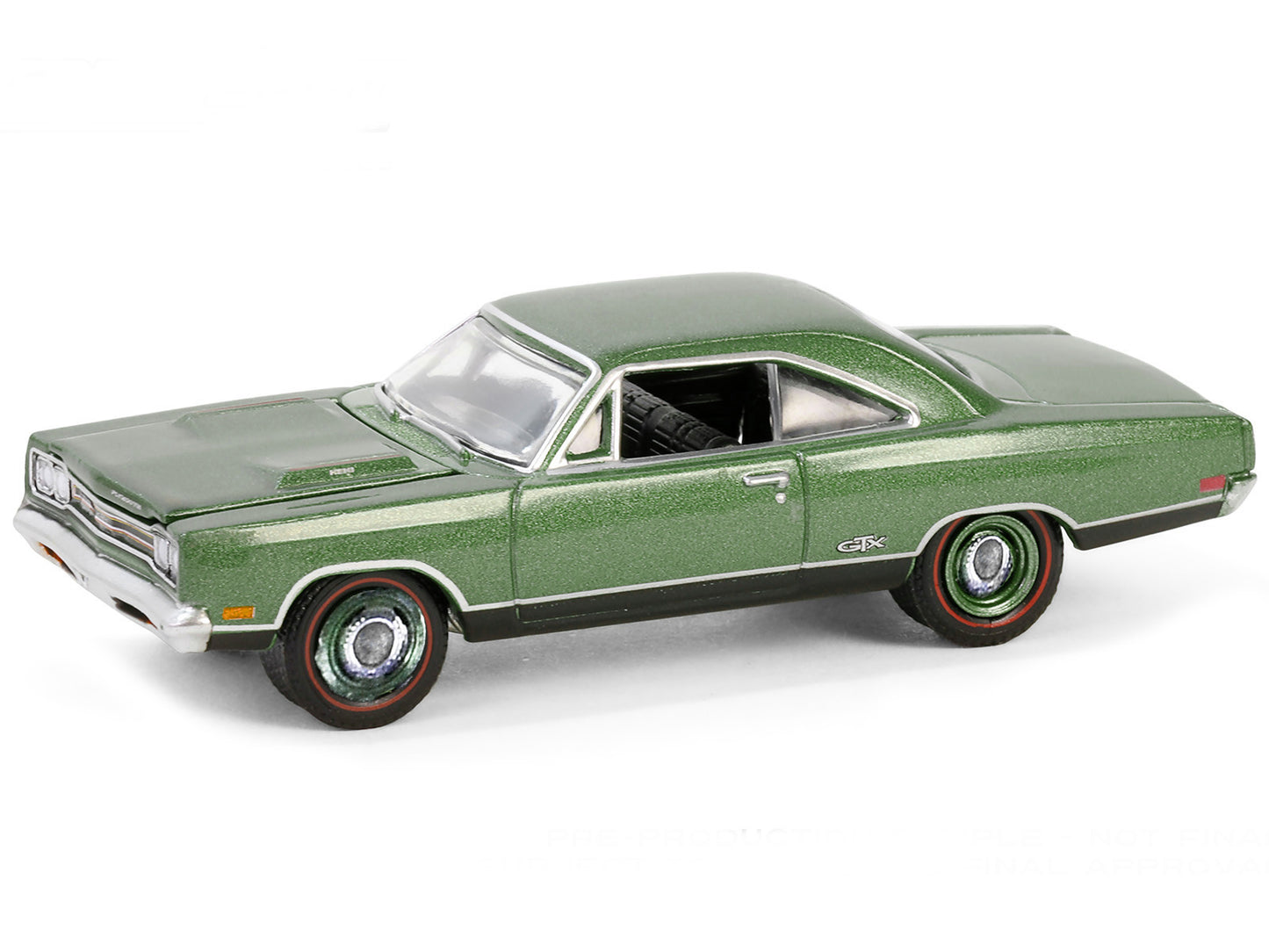 1969 Plymouth HEMI GTX F8 Ivy Green Metallic (Palm Beach 2023) Barrett Jackson "Scottsdale Edition" Series 14 1/64 Diecast Model Car by Greenlight