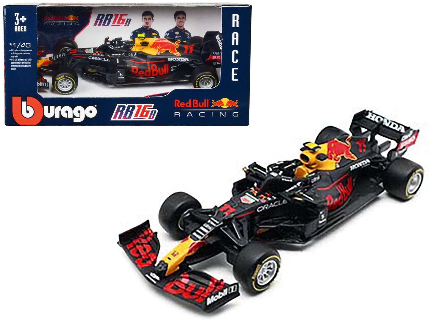 Honda RB16B #11 Sergio Perez "Red Bull Racing" Formula One F1 World Championship (2021) 1/43 Diecast Model Car by Bburago