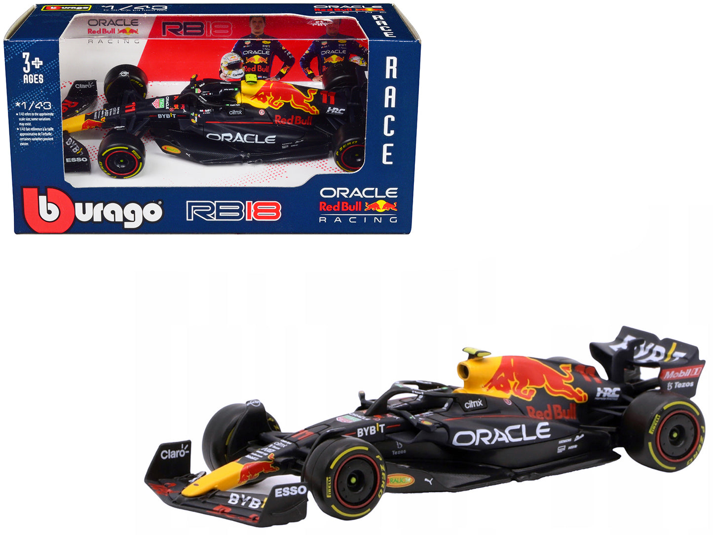 Red Bull Racing RB18 #11 Sergio Perez "Formula One F1 World Championship" (2022) 1/43 Diecast Model Car by Bburago