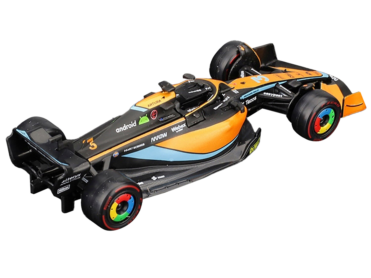 McLaren MCL36 #3 Daniel Ricciardo Formula One F1 "Australian GP" (2022) 1/43 Diecast Model Car by Bburago