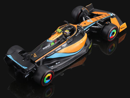 McLaren MCL36 #4 Lando Norris Formula One F1 "Australian GP" (2022) with Display Case 1/43 Diecast Model Car by Bburago