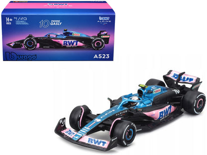 Alpine A523 #10 Pierre Gasly "BWT" "Formula One F1 World Championship" (2023) with Driver in Car 1/43 Diecast Model Car by Bburago