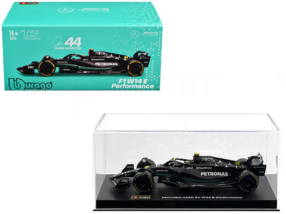 Mercedes-AMG F1 W14 E Performance #44 Lewis Hamilton "Petronas" "Formula One F1 World Championship" (2023) with Driver in Car 1/43 Diecast Model Car by Bburago