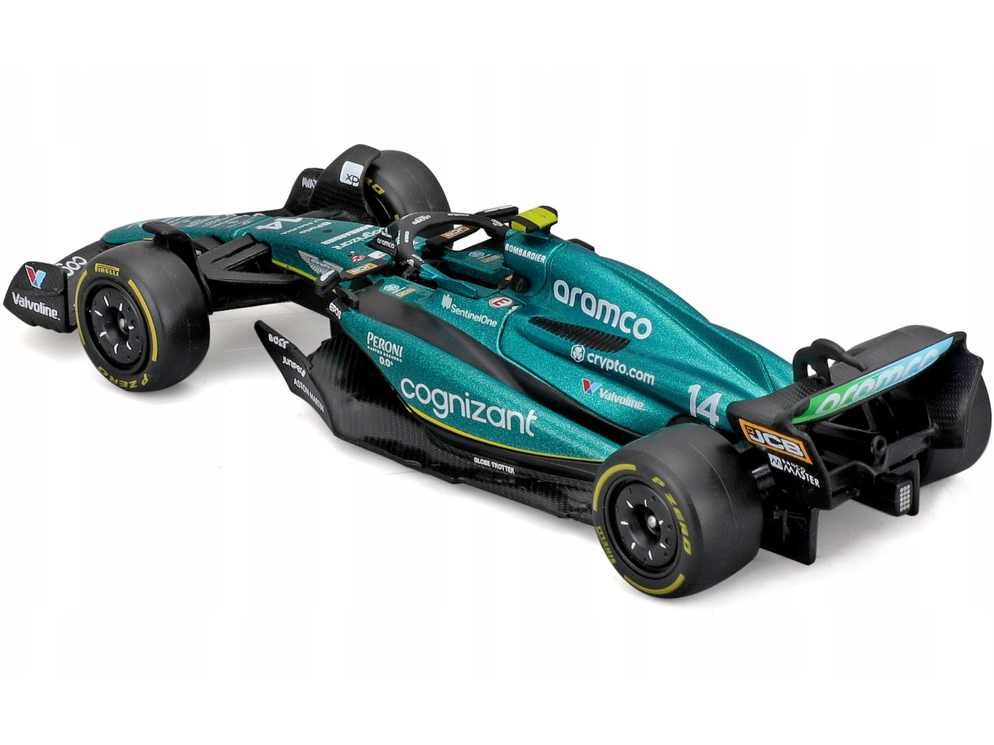 Aston Martin AMR23 #14 Fernando Alonso "Cognizant Aramco F1 Team" Formula One F1 World Championship (2023) "Race" Series 1/43 Diecast Model Car by Bburago