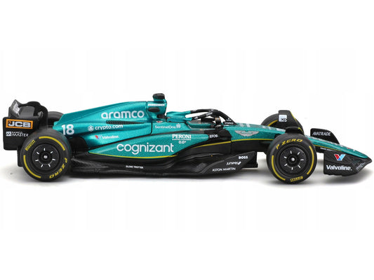 Aston Martin AMR23 #18 Lance Stroll "Cognizant Aramco F1 Team" Formula One F1 World Championship (2023) "Race" Series 1/43 Diecast Model Car by Bburago