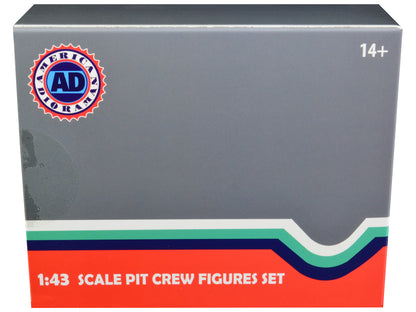 Formula One F1 Pit Crew 7 Figure Set Team Red Release III for 1/43 Scale Models by American Diorama