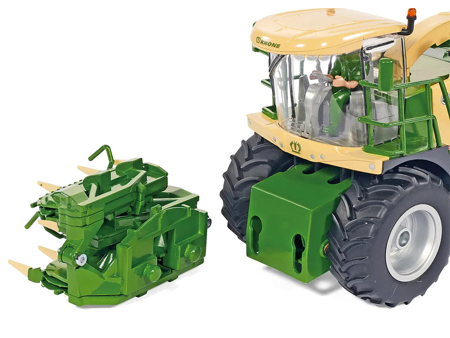 Krone BiG X 580 Forage Harvester Green and Beige 1/32 Diecast Model by Siku