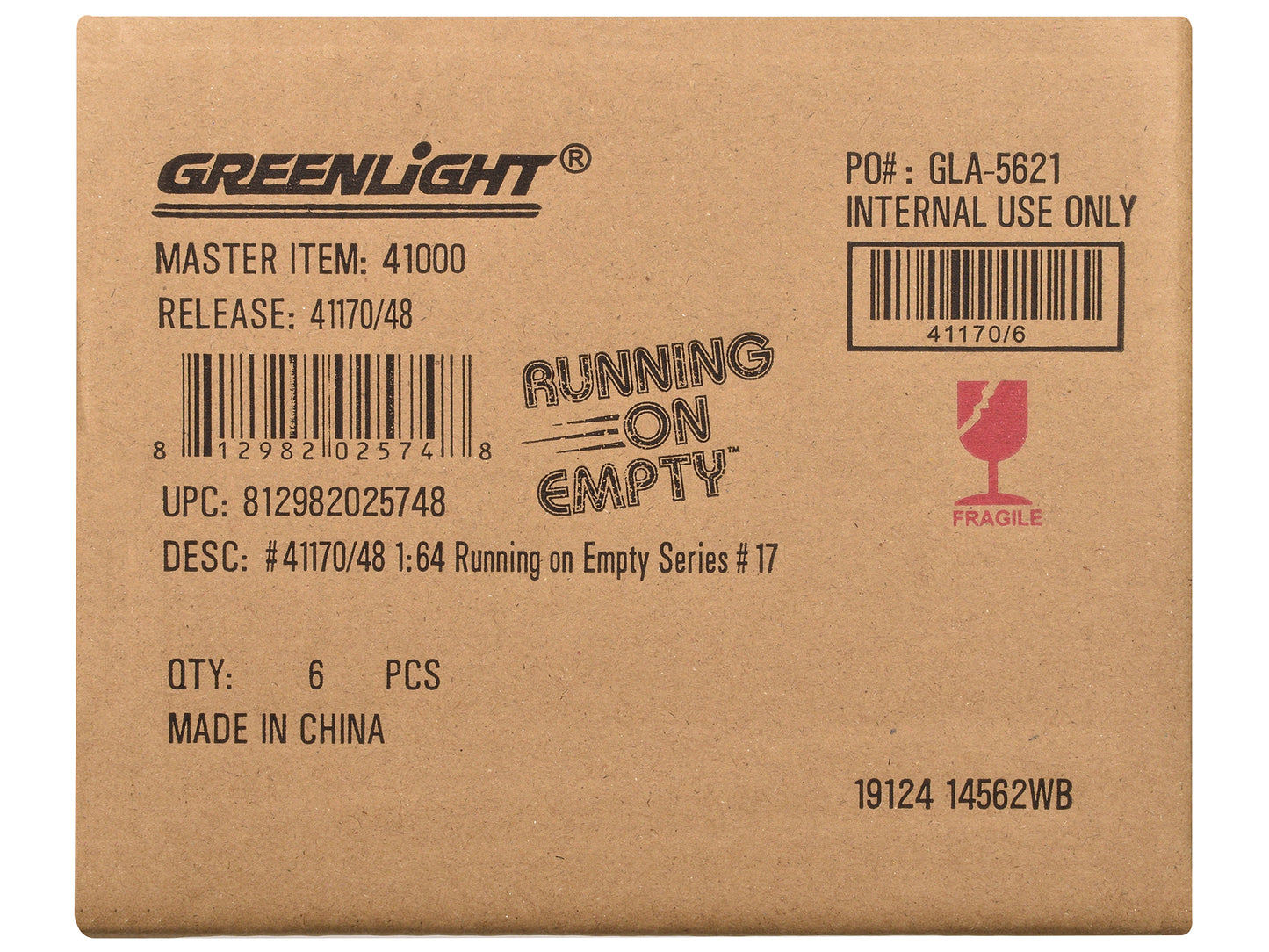 "Running on Empty" 6 piece Set Series 17 1/64 Diecast Model Cars by Greenlight