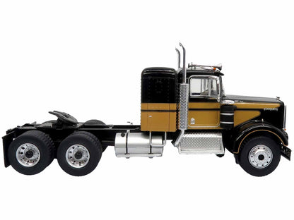 1974 Kenworth W900A Tractor with Refrigerated Trailer "Bandit Trucking" Black and Brown "Big Rig Replicas" Series 1/43 Diecast Model by Iconic Replicas