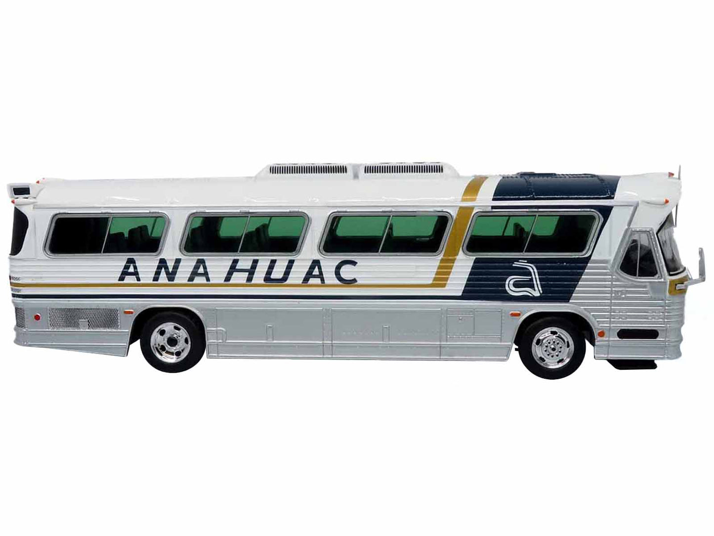 Dina 323 G2 Olimpico Coach Bus "Anahuac: Monterrey" White with Blue and Gold Stripes "The Bus & Motorcoach Collection" 1/43 Diecast Model by Iconic Replicas