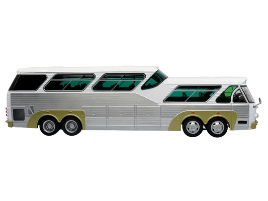 Sultana TM 44-18 SP Panoramico Coach Bus White with Silver Sides "The Bus & Motorcoach Collection" 1/43 Diecast Model by Iconic Replicas